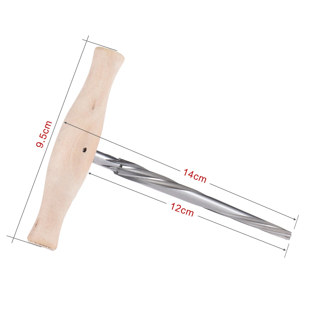 Спиральная Скрипка Peg Hole Reamer 1:30 коническая Высокоскоростная сталь с деревянной