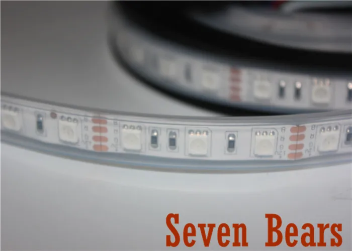 Водонепроницаемая светодиодная лента IP67 5 м/лот водонепроницаемая 5050 RGB 300 12 В