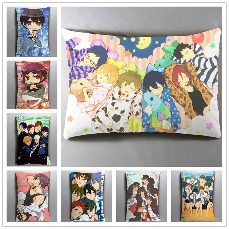 Аниме Манга бесплатно! IWatobi swim Club 40x60 см, наволочка, чехол для подушки, постельные принадлежности, чехол для подушки