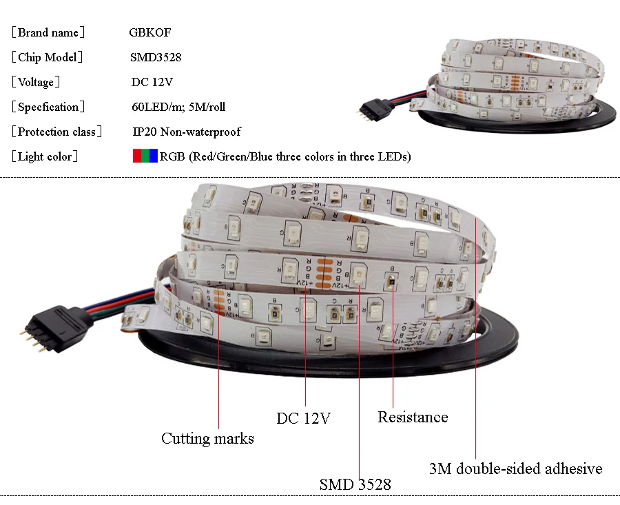 5 м 10 м 15 м WiFi RGB светодиодный светильник водонепроницаемый SMD5050 3528 2835 DC 12 В светодиодный диодный гибкий ленточный контоллер+ заглушка светодиодный