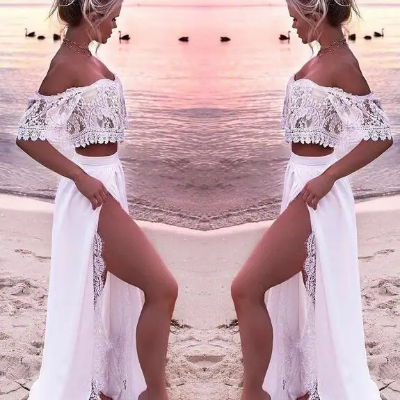 Рождественские предложения Летнее белое платье летняя одежда для женщин с