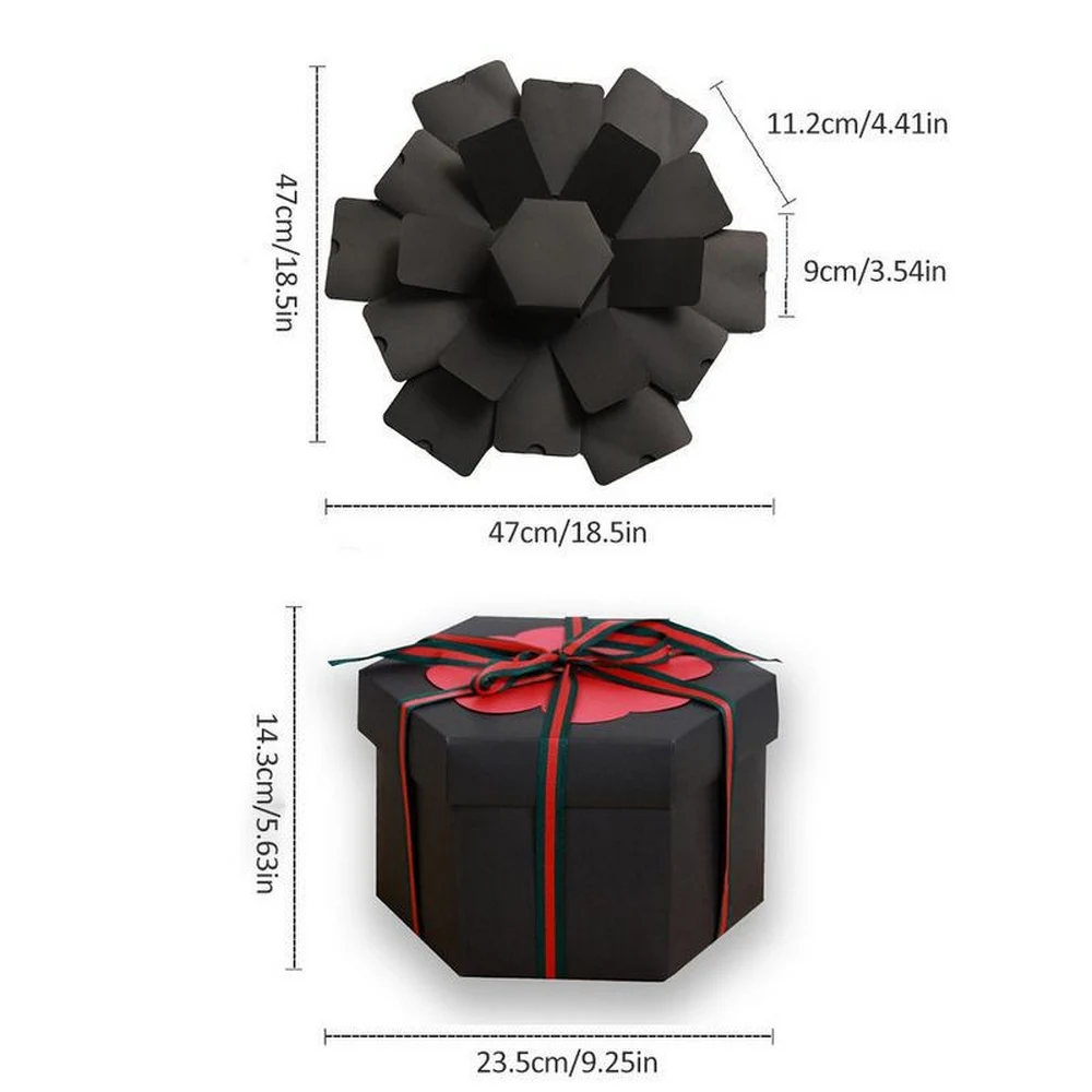 Подарочная коробка сделай сам для фотографий креативная с сюрпризом влюбленных