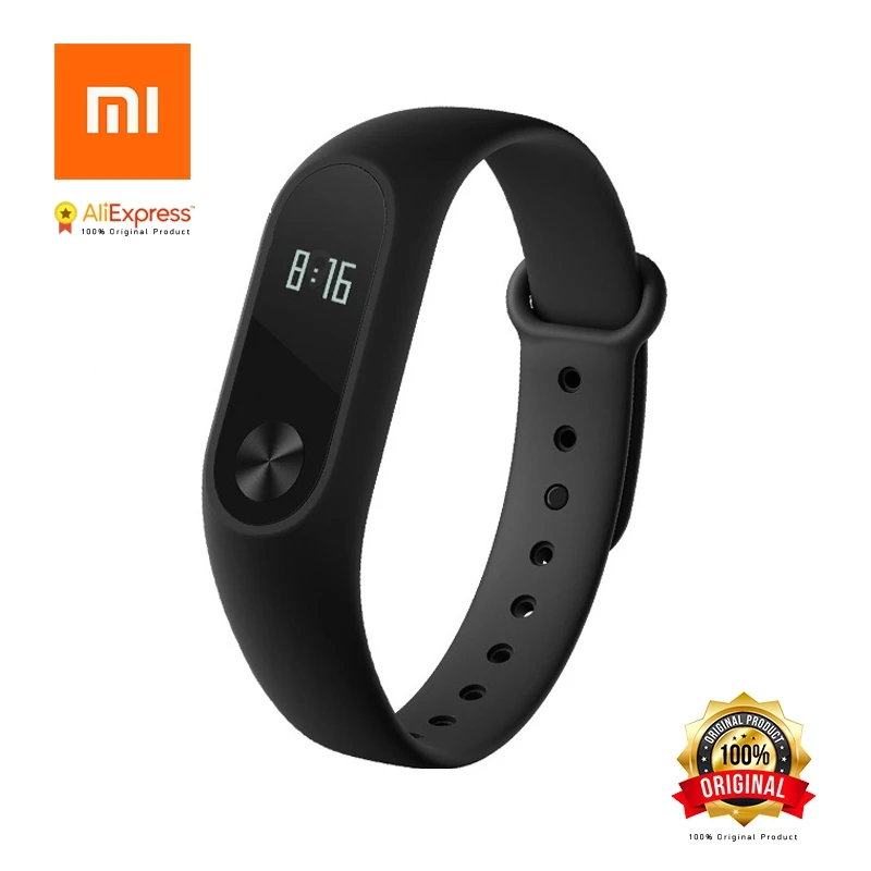 Оригинальный Xiaomi mi Группа 2 Band2 браслет с Смарт Пульса Фитнес трекер Touchpad OLED