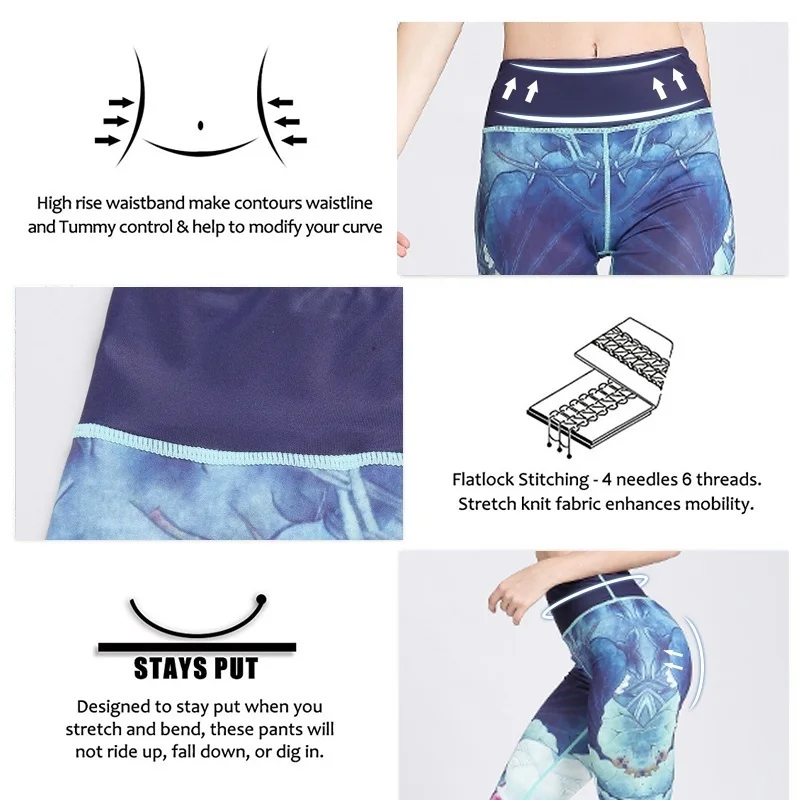 Женские штаны для фитнеса и йоги тонкие спортивные Леггинсы с высокой талией