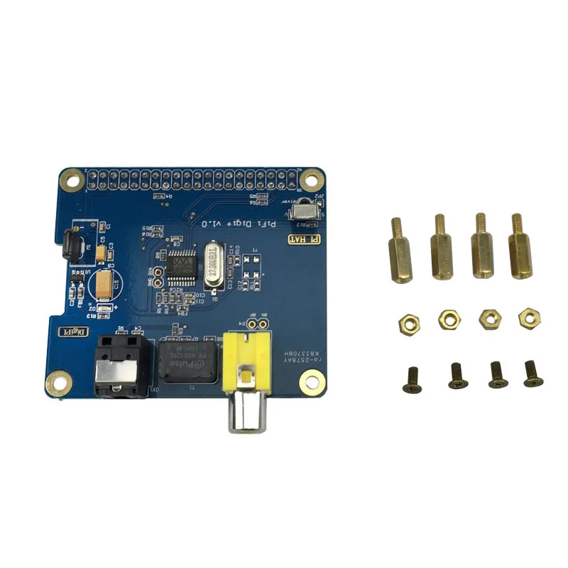 Цифровая звуковая карта HIFI DiGi для Raspberry pi 3 I2S SPDIF модуль с акриловым чехлом Pi Model B +