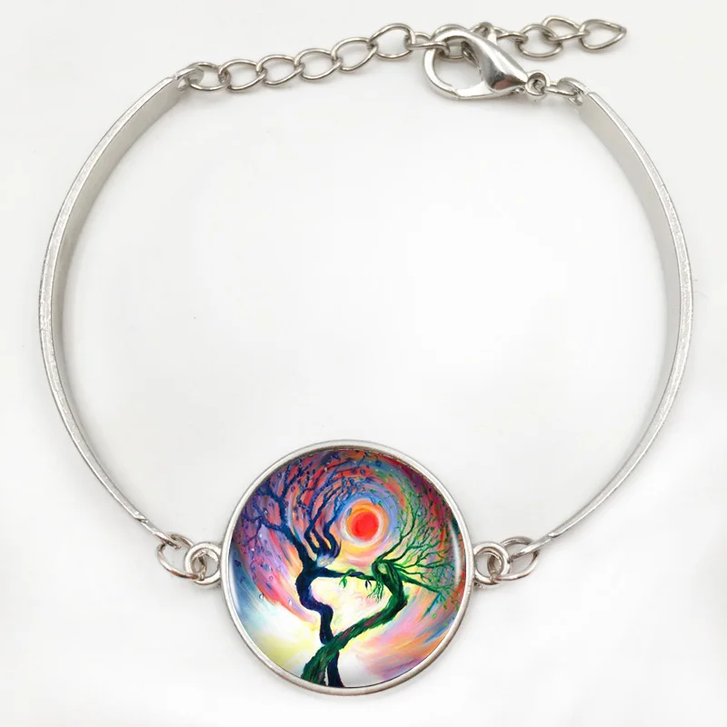 Древо Жизни Логотип бронза подвесное ожерелье Уникальный дерево винтажное для