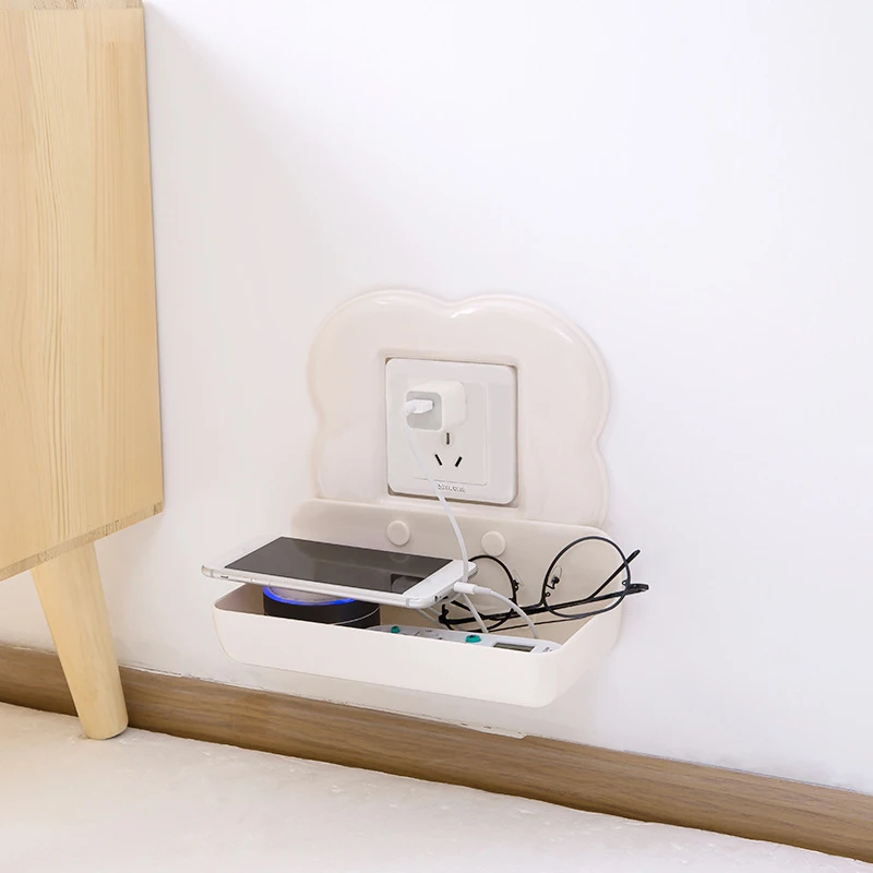 Simple Wind Free Punching Multi-function Storage Switch Box Key Mobile Phone Remote Control Toilet Shelf Household Items | Дом и сад