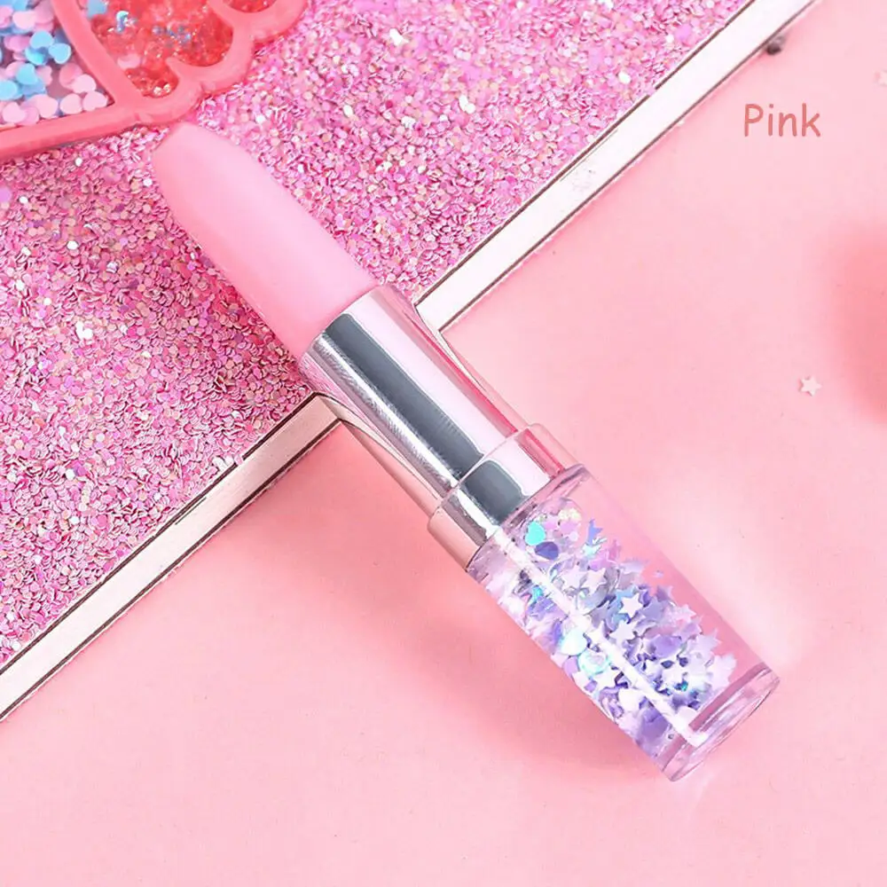 pink 1 шт. цветная Милая стационарная Ручка Kawaii помада-гель ручка креативная масляная зыбучие пески черные чернила ручка офисные школьные принадлежности - Цвет: pink