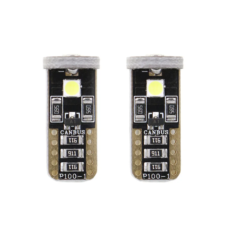 

Edislight 2pcs w5w t10 Error Free canbus LED turn Signal Lamp 194 168 3030 3SMD LED Dome Map Side Marker Lights Amber Red 12V