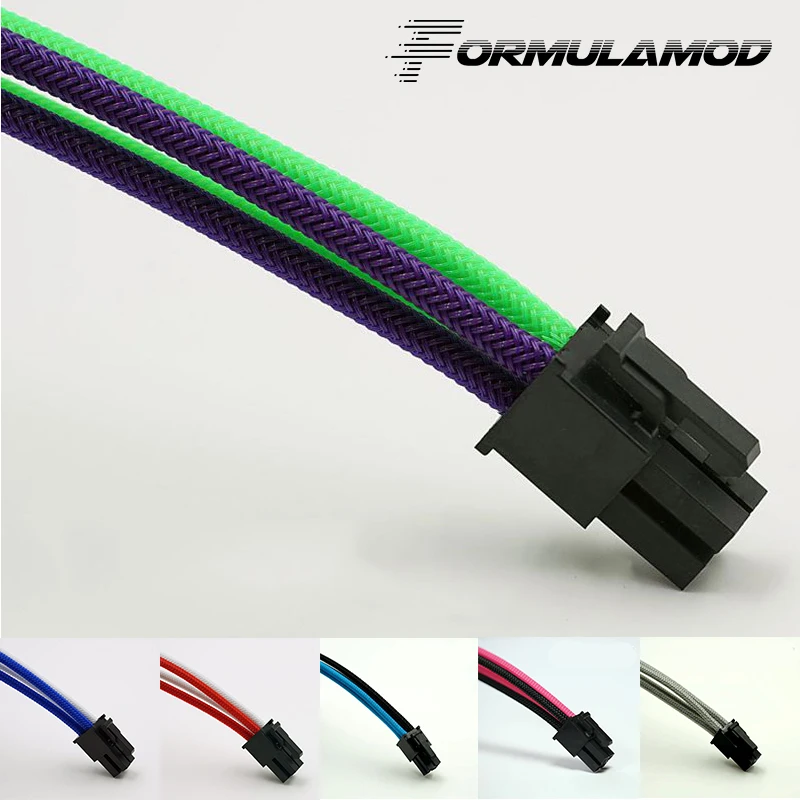 FormulaMod Fm CPU 4P D 4Pin удлинитель питания материнская плата 18AWG многоцветные