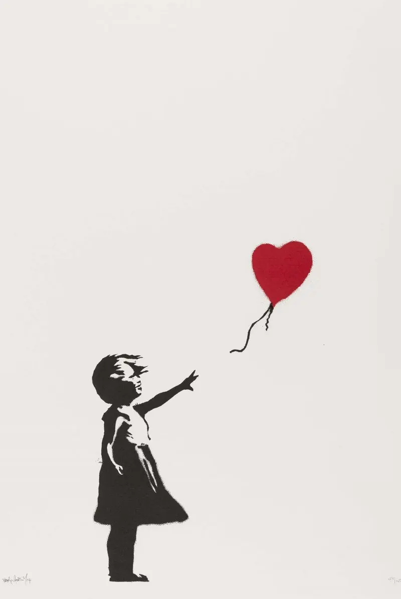 Banksy граффити холст картины уличное искусство печать стены Марио плакат ПОП девушка шар картина для гостиной декоративные Unframe - Цвет: QT067
