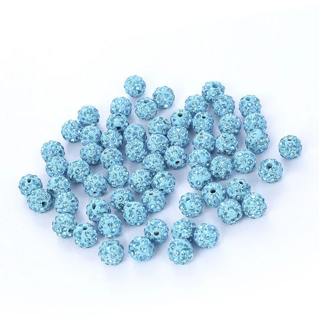 50 шт./лот 10 мм хрустальные бусины диско шар Сделай Сам для изготовления браслетов