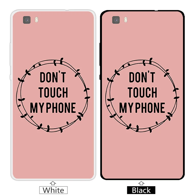 Cases For Huawei P8 Lite Luxury Clear Silicon Pink Back Cover Ascend lite Protective Coque for HuaweiP8 |