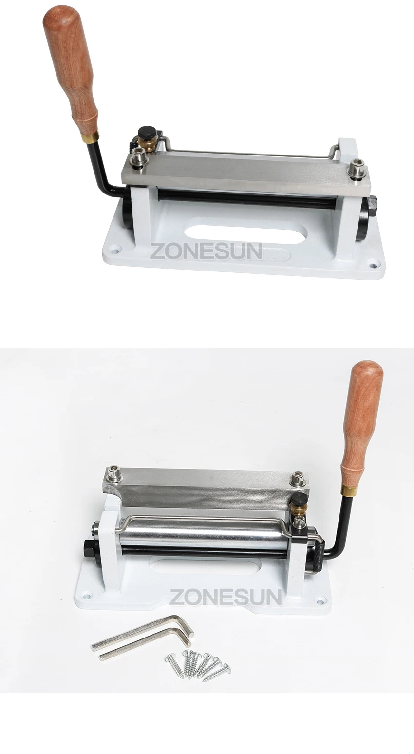 ZONESUN 6 дюймов ручной кожаный DIY Skiving машина для очистки овощей кожа Skiver кожа Овощечистка сплиттер Кожа Резак