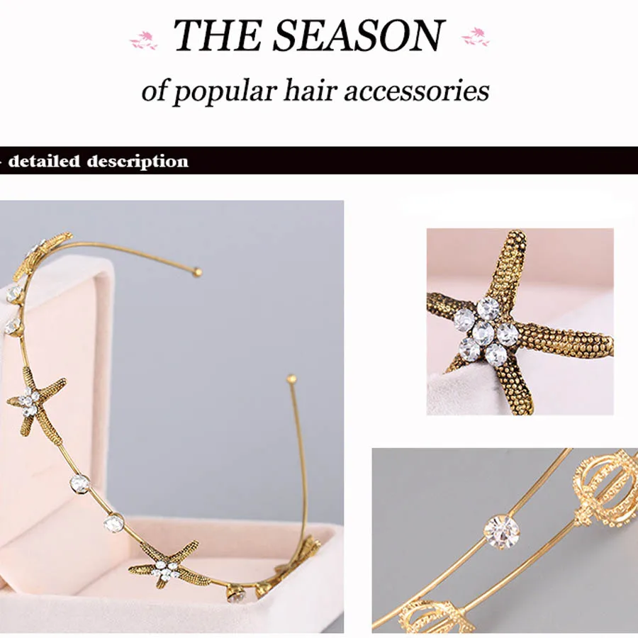 Haimeikang Изысканные Большой жемчуг Hairbands для женщин девочек аксессуары для волос Блестящий горный хрусталь обруч для волос резинки для волос