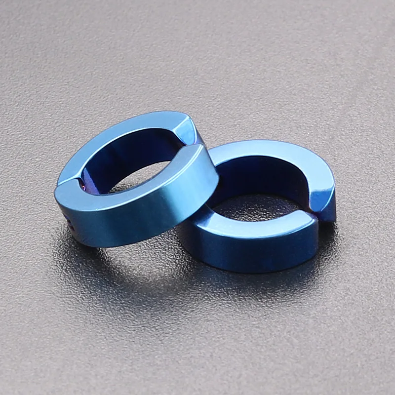Women Men Stainless Steel Hoop Non Pierced Clip Fake Earrings Anti-allergy Jewelry | Украшения и аксессуары