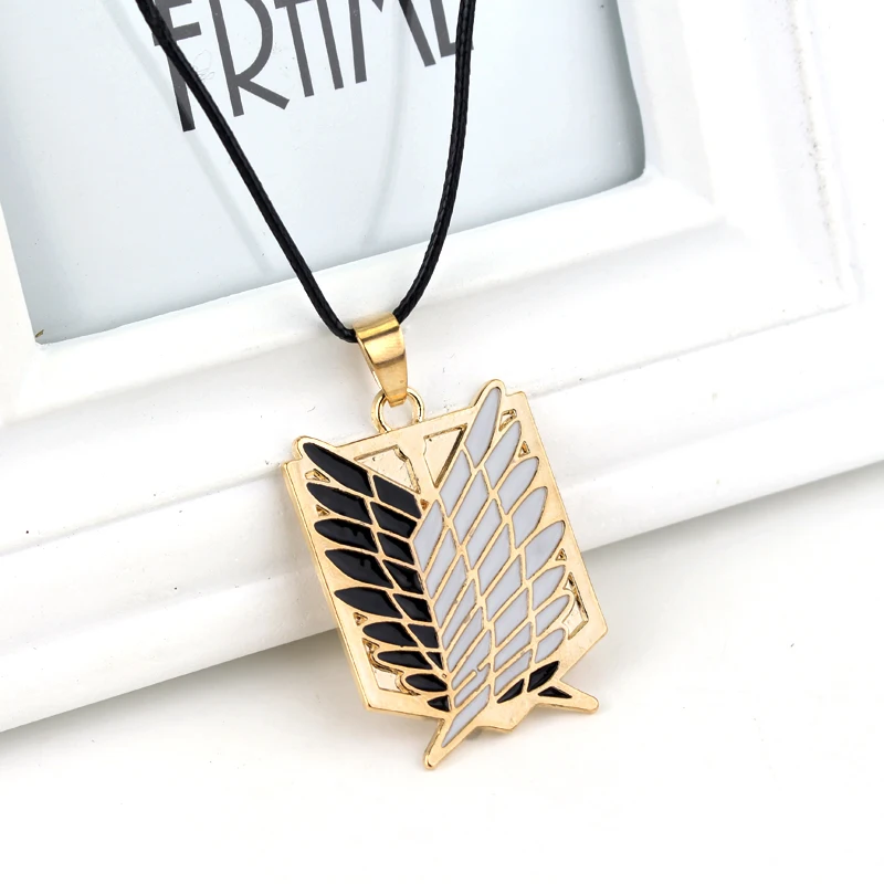 Модные ювелирные изделия ожерелье из аниме атака на Титанов для косплея женские