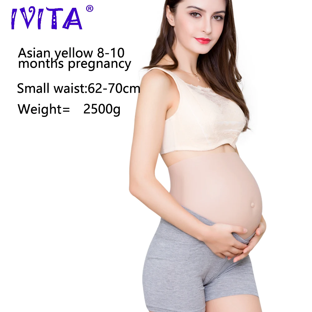 Лидер продаж реалистичный Силиконовый Модный Искусственный Мягкий живот IVITA для