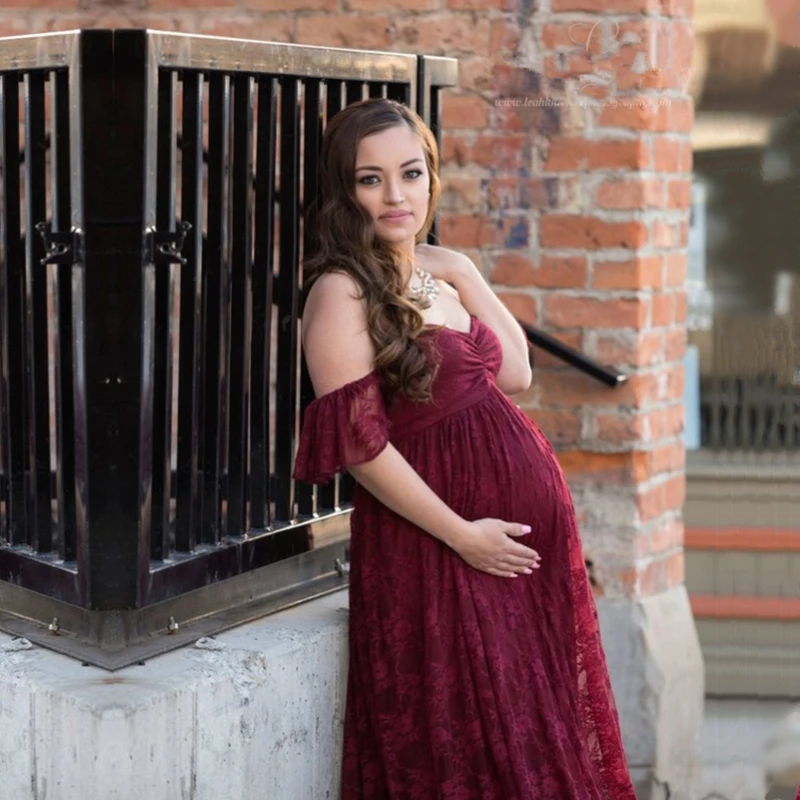 Новые длинные платья для беременных Le Couple кружевные одежда фотосессии 2019 | Мать и