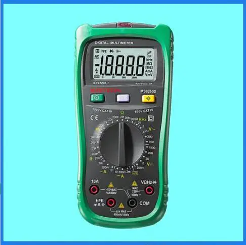 Цифровой Мультиметр MASTECH MS8260D 4 1/2 Бесконтактный тестер напряжения тока и частоты
