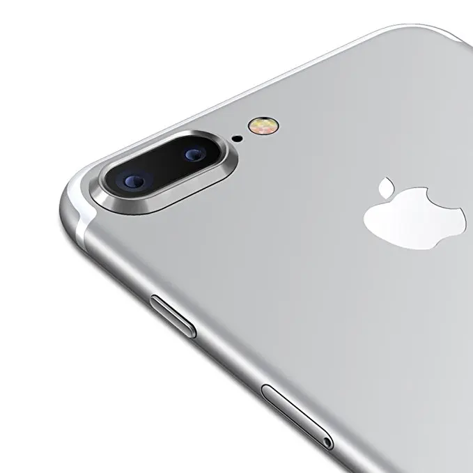 Серебристый Камера объектив защитное кольцо покрытие алюминия для iPhone 7 8 Plus, 7 Plus, 8 Plus, чехол для телефона объектив чехол для веб-камеры защита для IPhone7 IPhone8 - Цвет: Серебристый