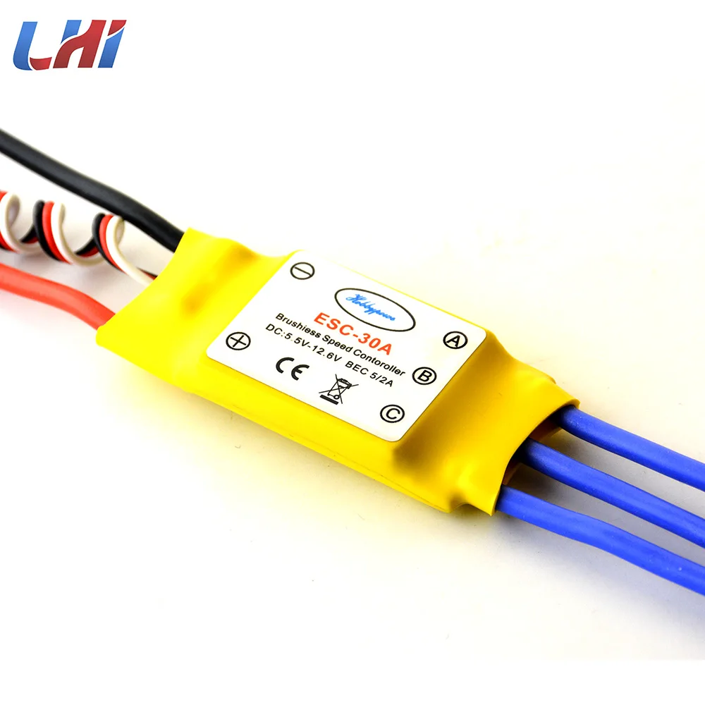 RC 4 шт. 30A Brushless ESC 450 Вертолет двигатель мультикоптера Скорость контроллер