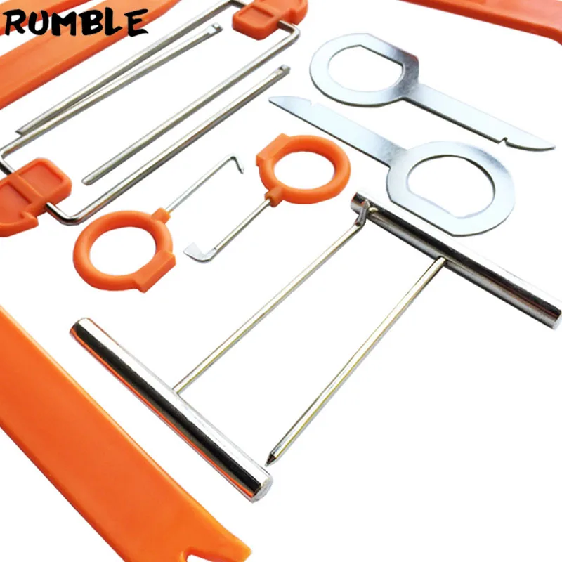 2017 Новый портативный 12 шт. Авто Автомобильная Радио панель дверной зажим Отделка