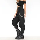 Новые модные женские повседневные шаровары мешковатые хип-хоп танцевальные спортивные штаны для бега брюки для бега