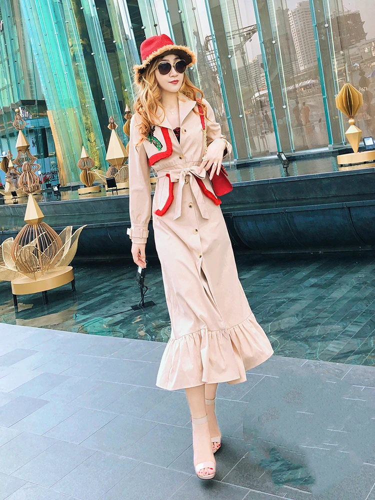 Бахромой вышитые бисером сорока в виде листка лотоса Весна 2019 новый длинным цвет