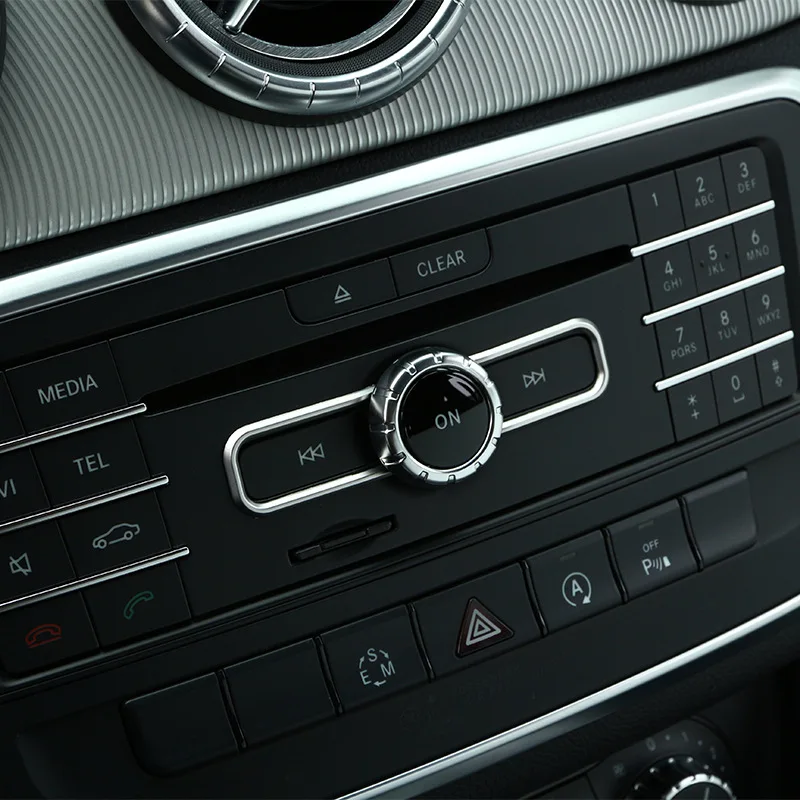 Декоративные наклейки для Mercedes Benz CD control ABS A B Class CLA GLA автомобильные аксессуары -