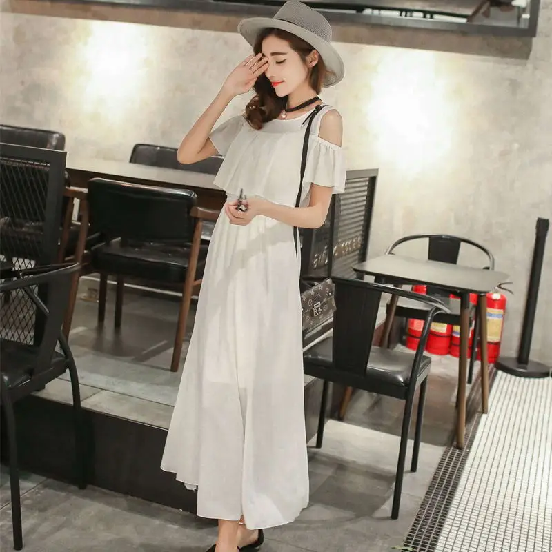 2017 Повседневная Летние Платья Женщин Бабочка Рукав С Плеча Плюс Размер Свободные