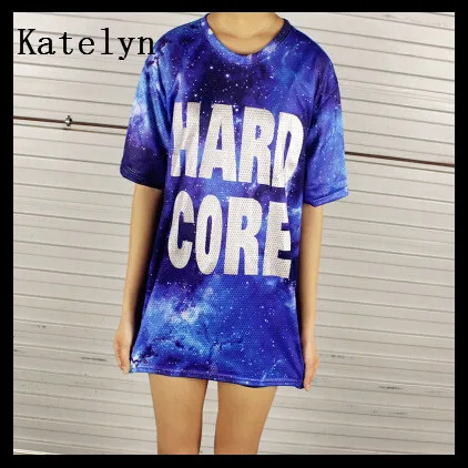 2014 новинка винтаж ретро рок и ролл панк футболка Tee 2 цвет психоделический