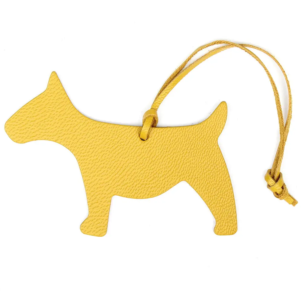DOG YELLOW Известный бренд ручной работы из натуральной кожи олень брелок в виде жирафа кулон брелок для женщин сумка Шарм аксессуары - Цвет: DOG YELLOW