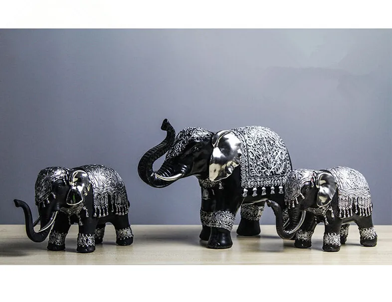 Ручная работа маленькая Винтаж Счастливый слон украшение для дома из