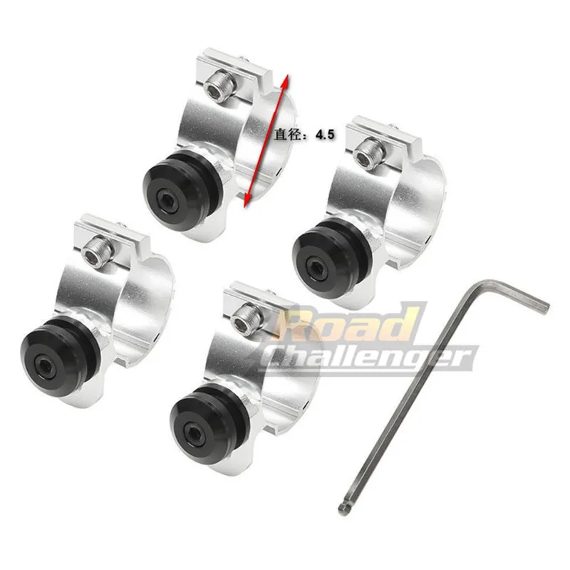 Дымчатая Передняя гаунт фара обтекатель блокировки Комплект крепления 41 мм 49