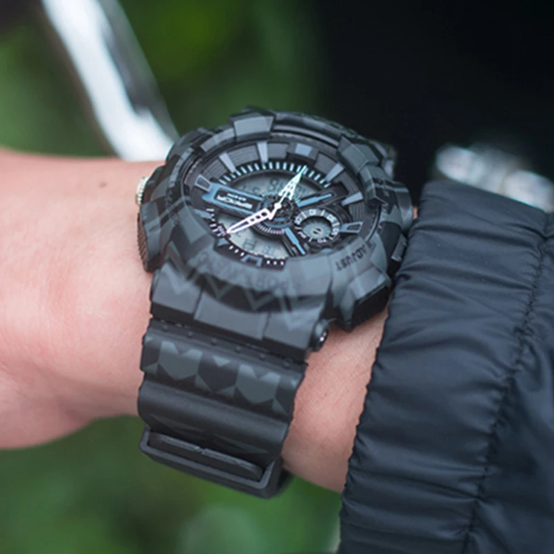 SANDA G Style спортивные часы мужские цифровые с двойным дисплеем Водонепроницаемые