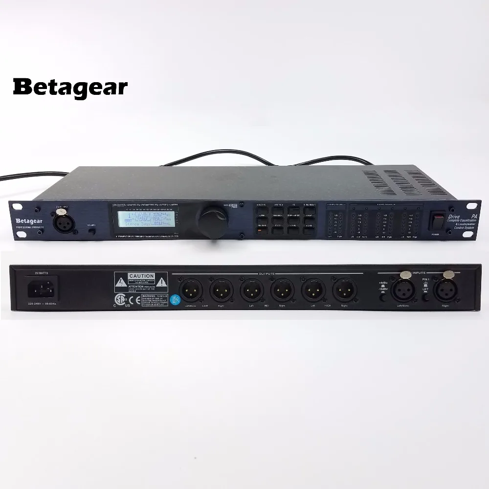 Система управления громкоговорителем Betagear Drive Rack PA с 2 входами и 6