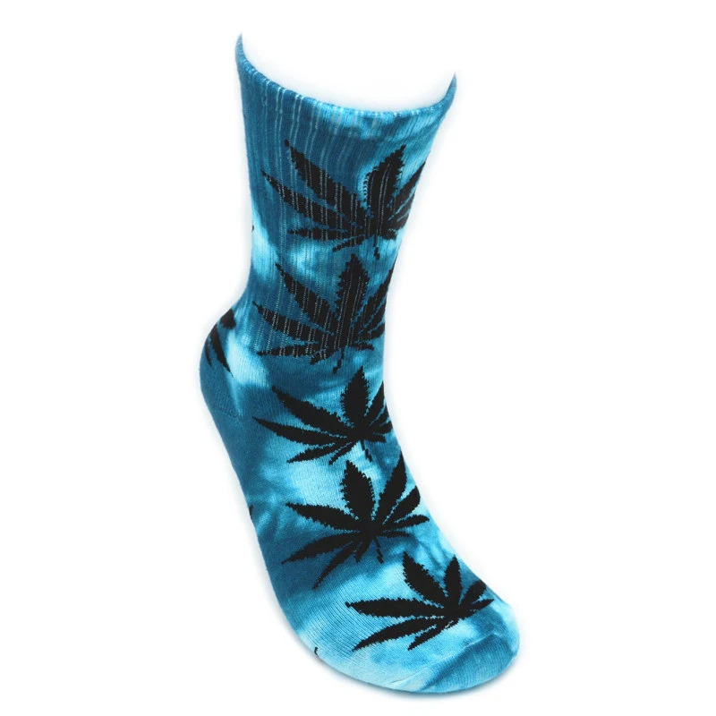 Tie die -dark blue 1 пара носков Plantlife носки WU Tang weed Носки CHEECH& CHONG leaf хлопковые носки мужские/женские уличные носки мужские и женские носки унисекс - Цвет: Tie die -dark blue