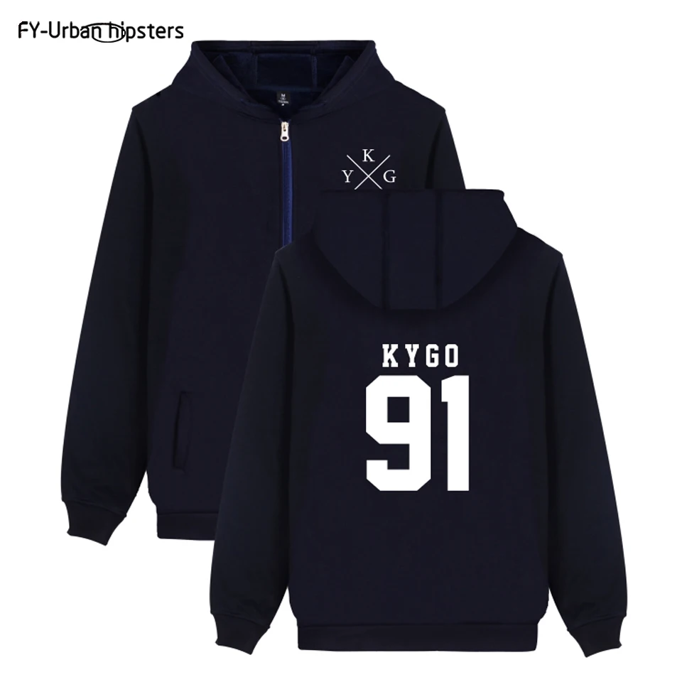 Толстовка DJ Kygo с логотипом на заказ худи в стиле хип-хоп осенние толстовки молнии