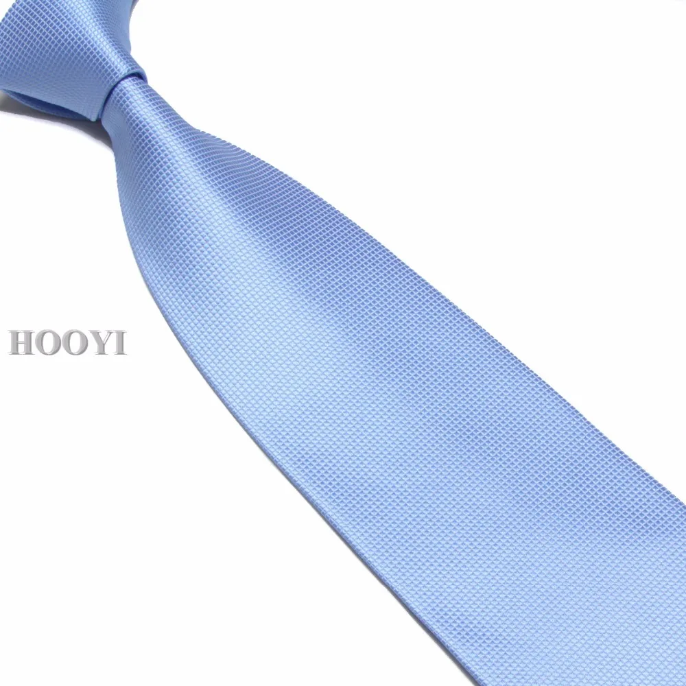 HOOYI 2019 men's ties neck tie solid plaid necktie high quality 15colors | Ties