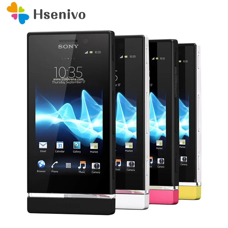 Восстановленный Оригинальный разблокированный смартфон Sony Xperia U ST25i GSM 3 5 дюйма 3G