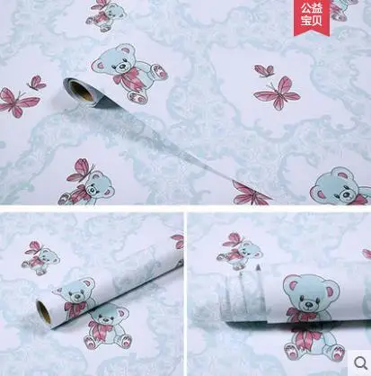 

Children room wallpaper waterproof antifouling sticky wallpaper from girls bedroom dorm thickening renovation