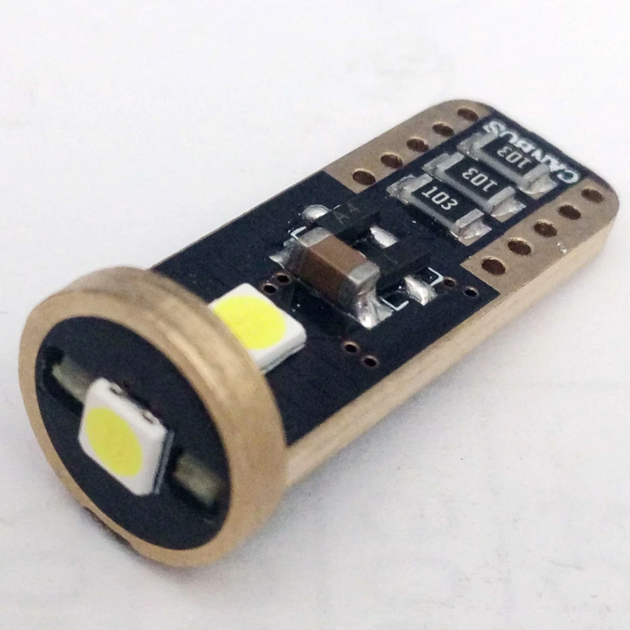 10PCS/Lot T10 W5W Led Car Dashboard Warning Indicatorlight Instrument Cluster Lights LED Bulb with 3030 3SMD 6500k White | Автомобили и