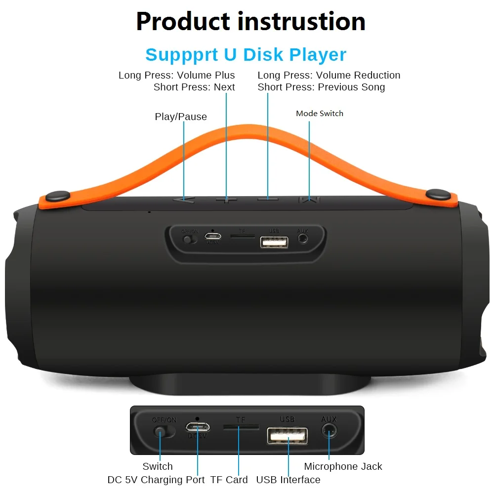 E13 Мини Портативный беспроводной Bluetooth динамик стерео Громкая связь радио музыка