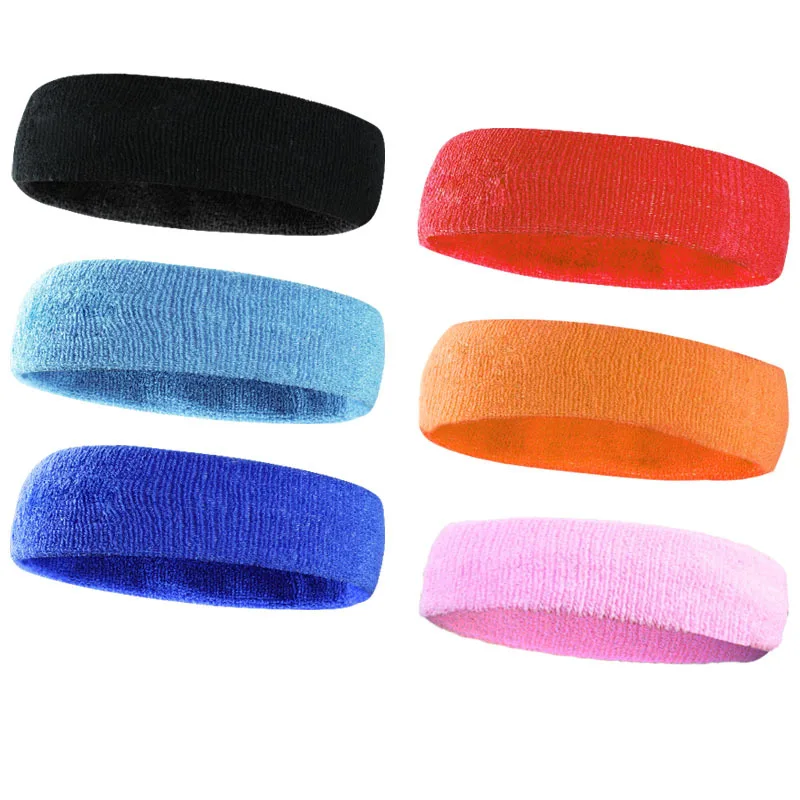 

17*5cm Cotton Towel Cloth Sports Sweatband Yoga Hair Bands Head Sweat Bands Headband Sports Safety