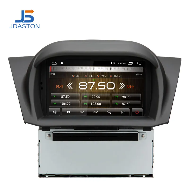 JDASTON Android 10,0 автомобильный dvd-плеер для Ford Fiesta 2013 wifi gps навигация 1 Din автомагнитола стерео Мультимедиа