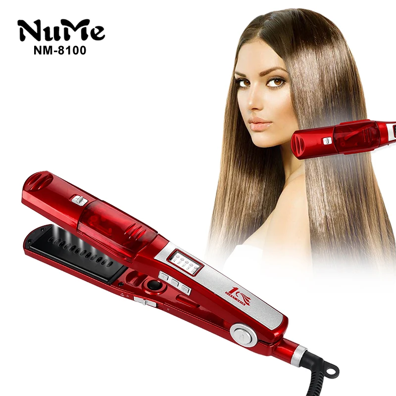 Профессиональный паровой выпрямитель для волос керамический плоский утюг 2 в 1