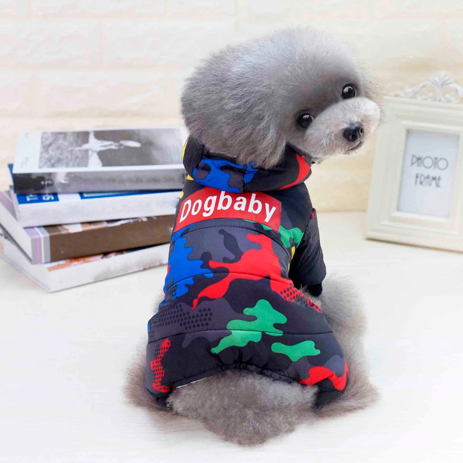 Камуфляжная куртка для собак одежда домашних животных пальто с капюшоном костюм