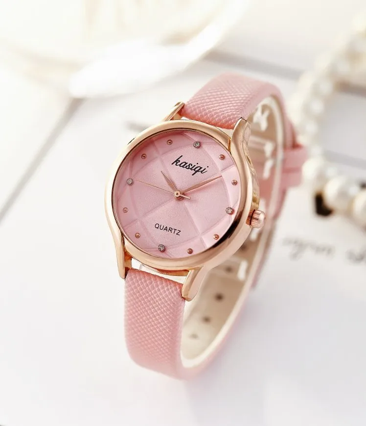 Новый бренд женские часы модные кожаные Наручные Mujer Bayan Saati Montre Feminino|Женские
