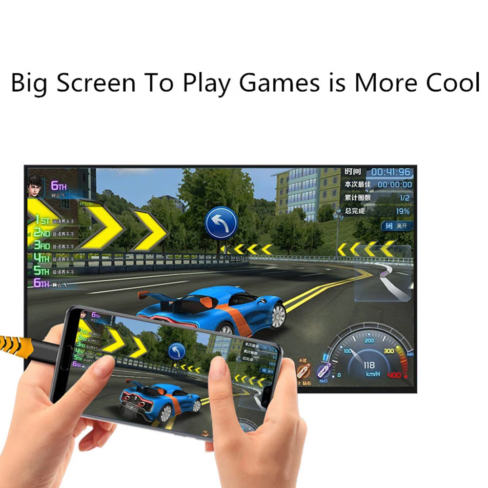 2 м тип-c USB-C конвертировать 4 к HDMI HDTV адаптер кабель Plug and Play дизайн для samsung huawei htc LG microsoft конверсионная линия